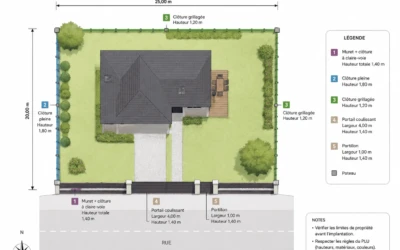 Comment dessiner un plan de clôture ? Guide complet pour préparer votre projet